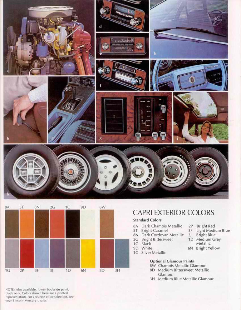 1980 Mercury Capri Brochure Page 12